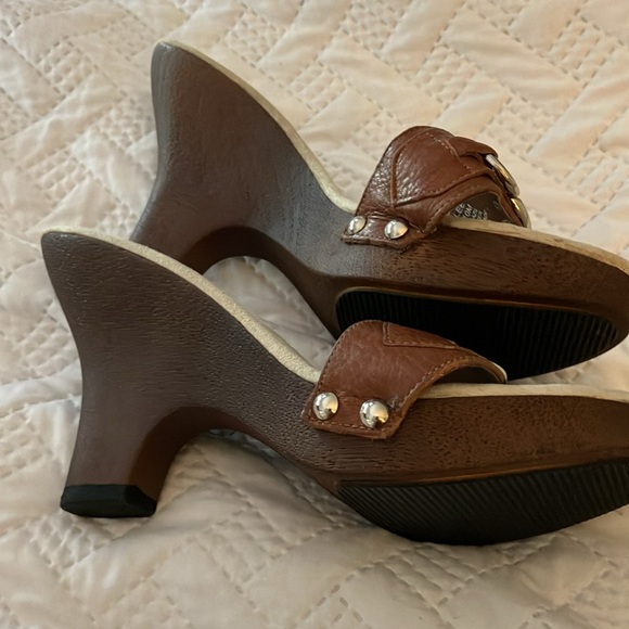 Dr Scholls jubilee wedge leather and soft suede upper NWOT - Picture 4 of 8